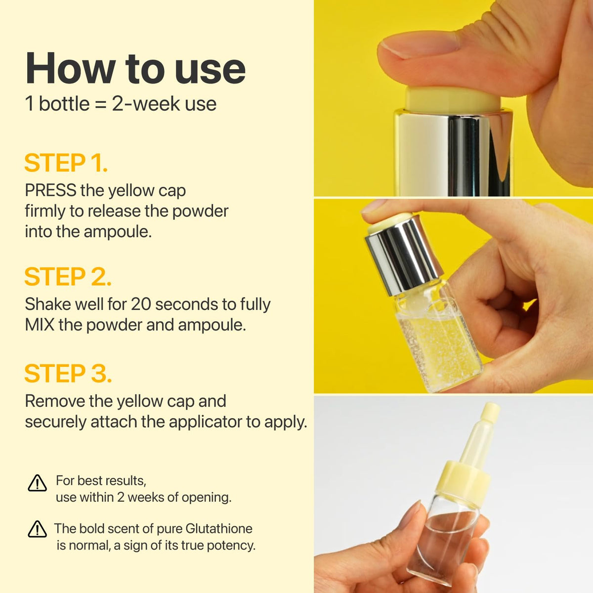 numbuzin No.5 Glutathione TXA Dark Spot Ampoule dropper close-up