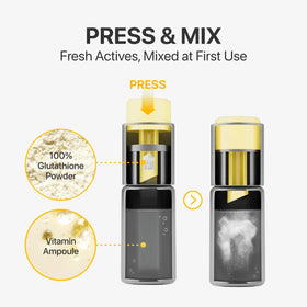 numbuzin No.5 Glutathione TXA Dark Spot Ampoule texture on skin