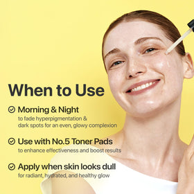 numbuzin No.5 Serum with other skincare products