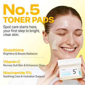numbuzin No.5 Vitamin-Niacinamide Concentrated Pads smooth side close-up