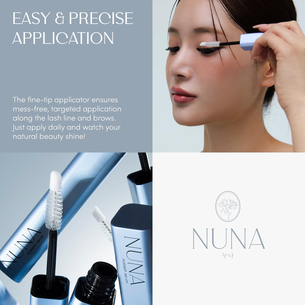 NUNA Eyelash Growth Support Serum 6ml side view