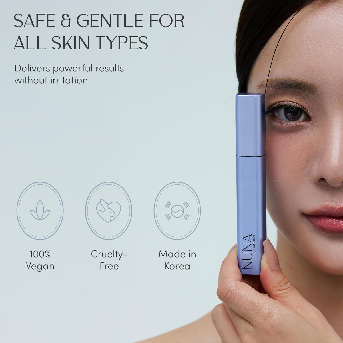 NUNA Eyelash Growth Support Serum with botanical extracts