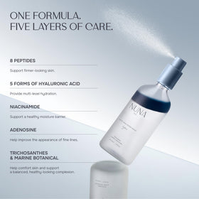 NUNA Ultra Hydrating Face Serum Spray mist application