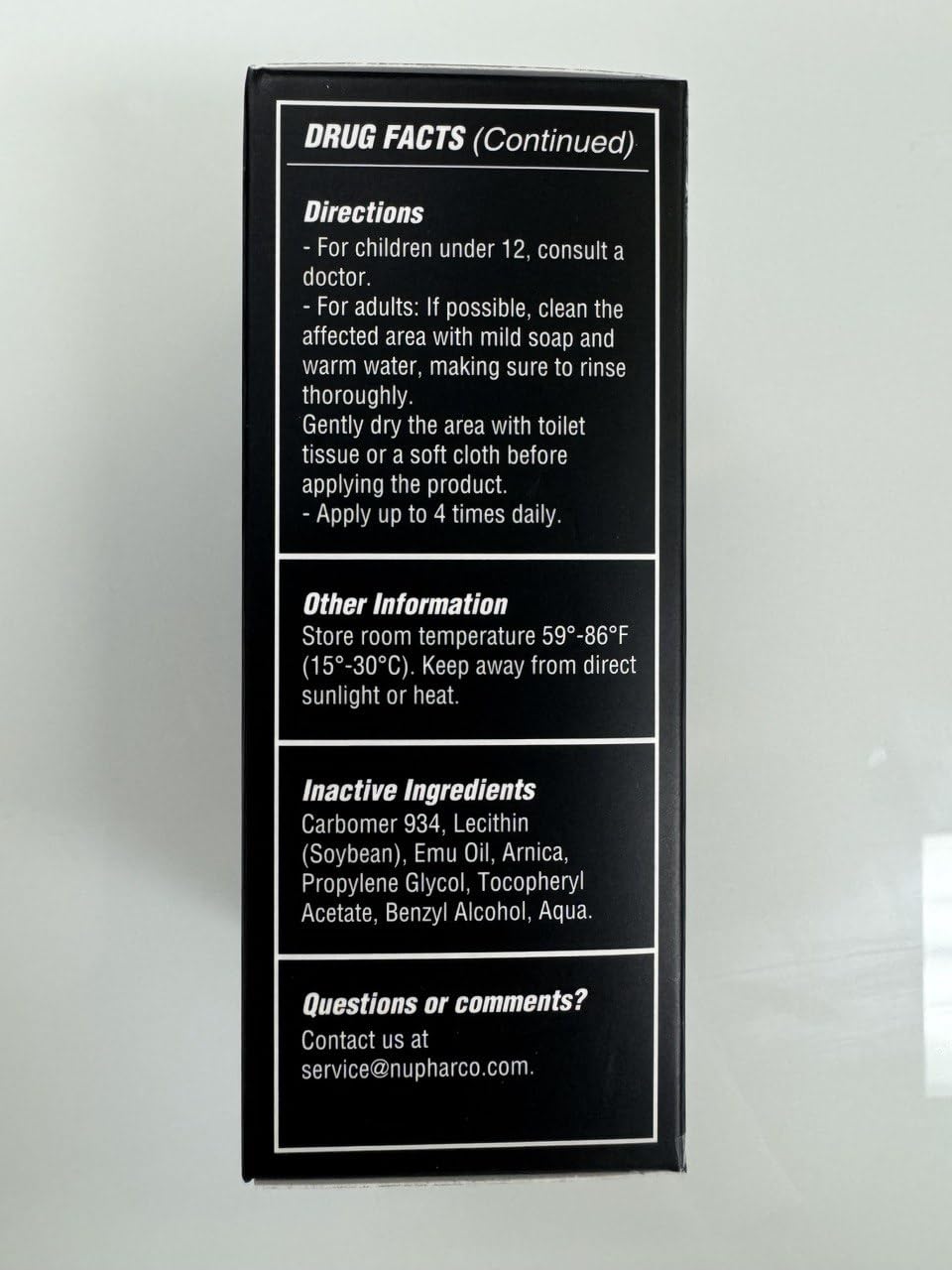 Nupharmco Numbing Cream in bathroom setting