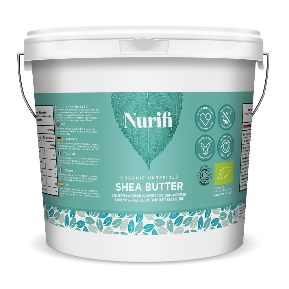 Nurifi Unrefined Shea Butter 32 oz front view