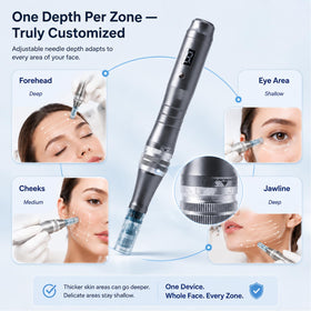 Nurself Microneedling Pen M8 with included spare cartridges