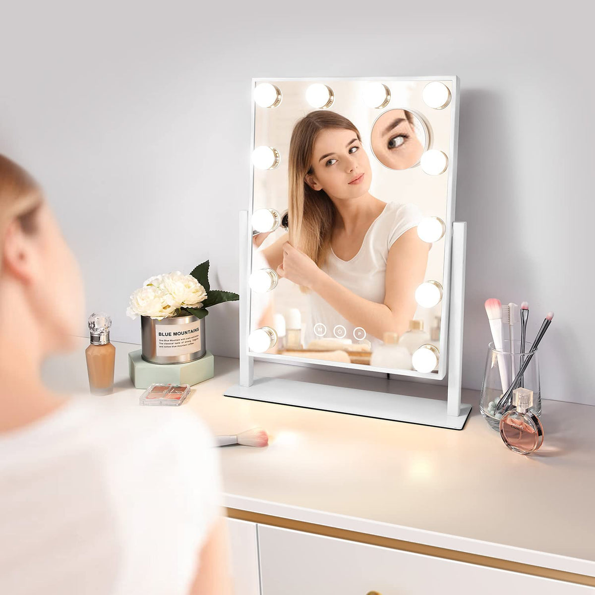NUSVAN Vanity Makeup Mirror packaging display