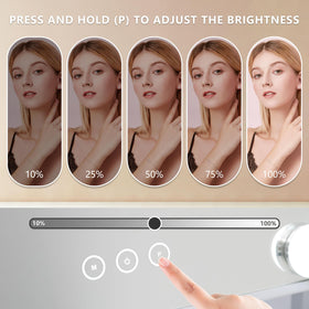 NUSVAN Vanity Makeup Mirror with adjustable brightness settings