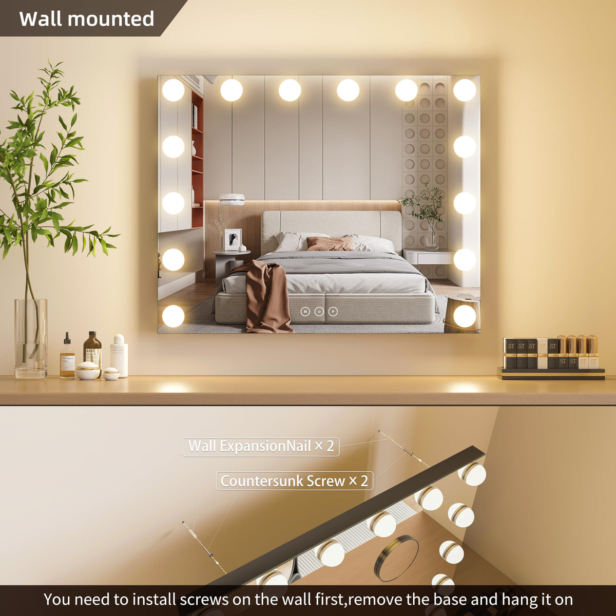 NUSVAN Vanity Mirror packaging for safe delivery