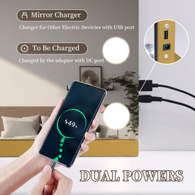 NUSVAN Vanity Mirror with packaging and accessories