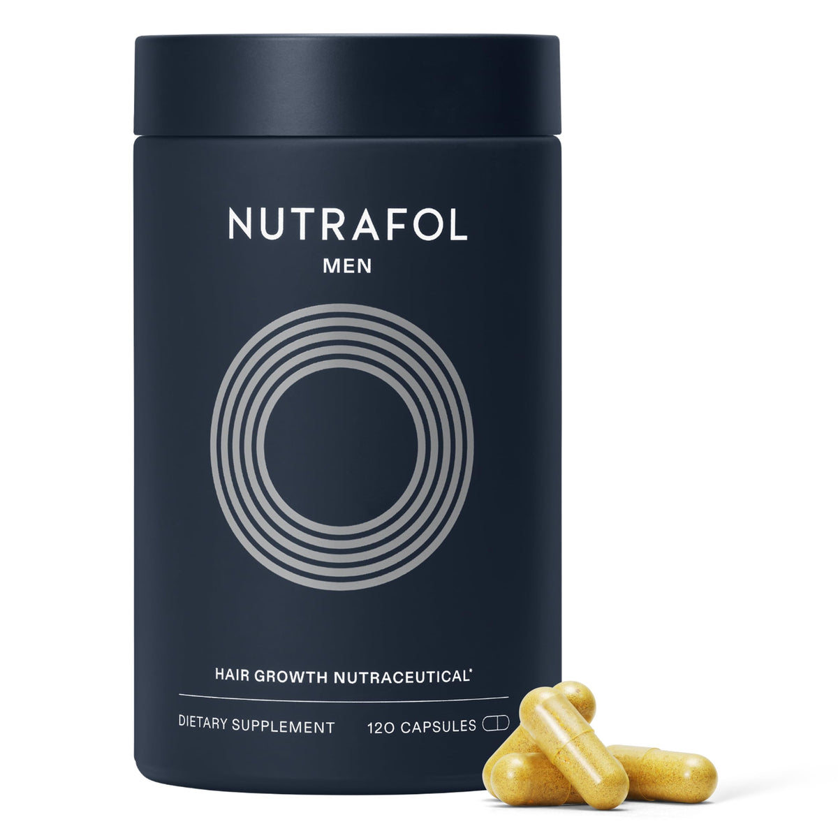 Nutrafol Men Hair Growth Supplements 1-month supply bottle front view