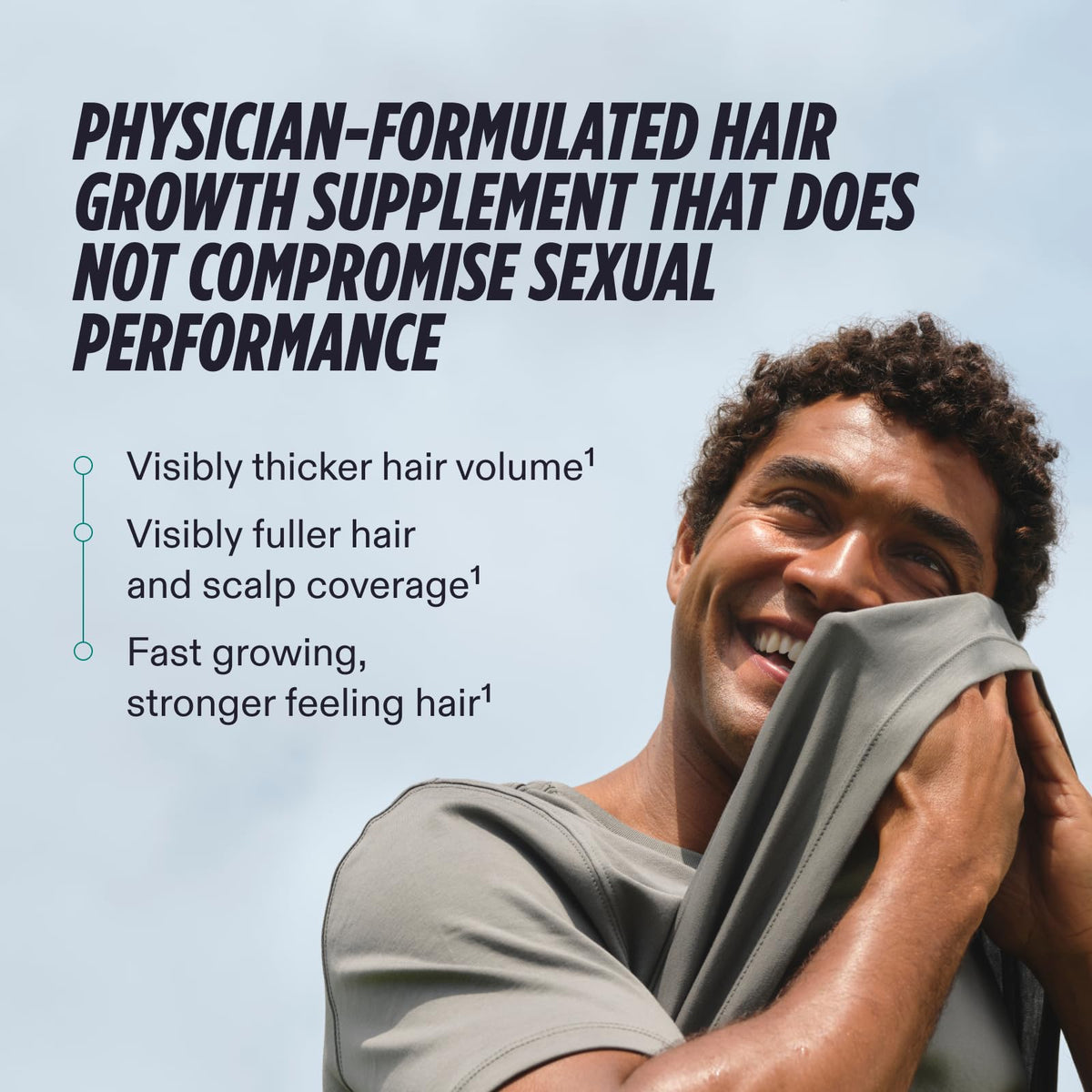 Nutrafol Men Hair Growth Supplements refill pouch side view