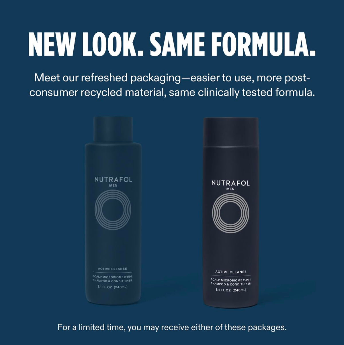 Nutrafol Men's 2-in-1 Shampoo and Conditioner 8.1 Fl Oz back view