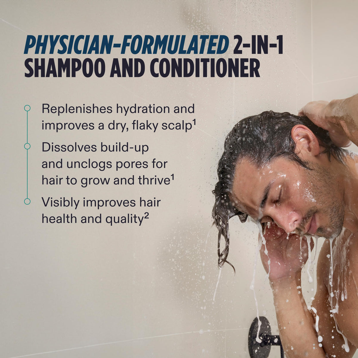 Nutrafol Men's 2-in-1 Shampoo and Conditioner 8.1 Fl Oz with ingredients