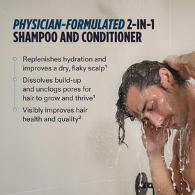 Nutrafol Men's 2-in-1 Shampoo and Conditioner 8.1 Fl Oz with ingredients