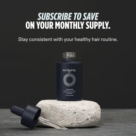 Nutrafol Men's Hair Serum lifestyle use