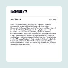Nutrafol Men's Hair Serum packaging details