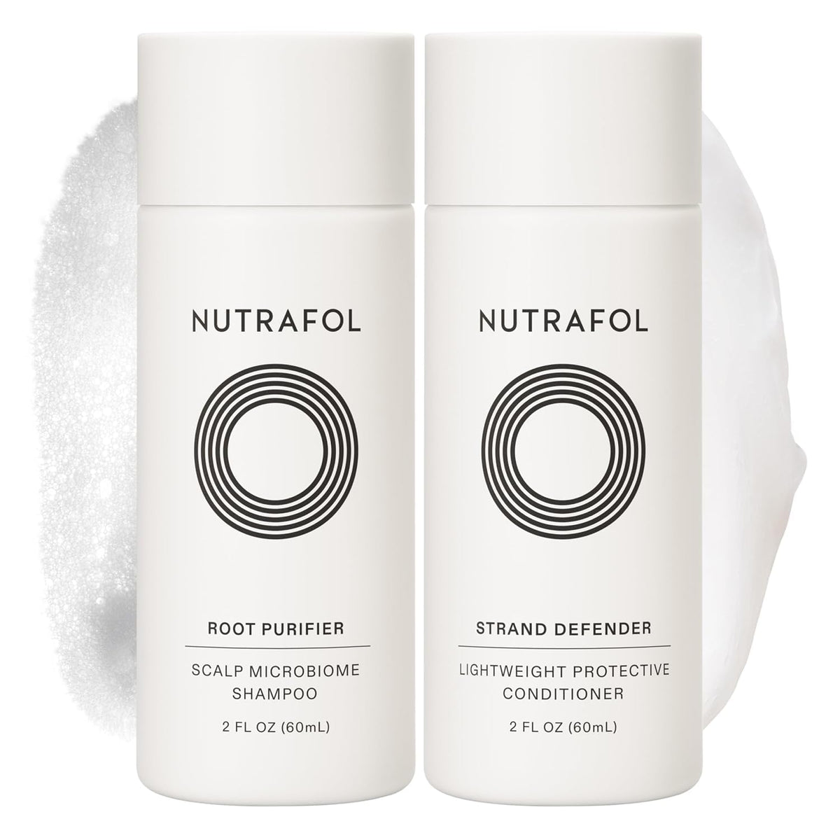 Nutrafol Shampoo and Conditioner 2 fl oz travel set front view