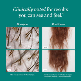 Nutrafol Shampoo and Conditioner packaging