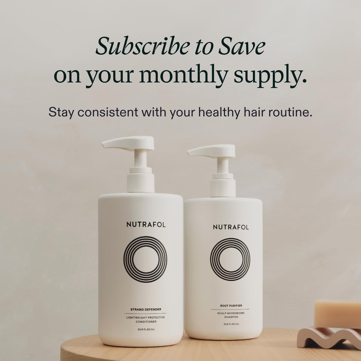 Nutrafol shampoo showing antioxidant-rich ingredients