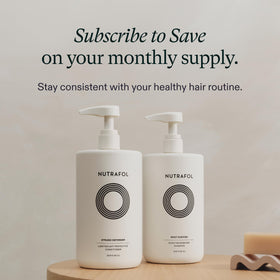 Nutrafol shampoo showing antioxidant-rich ingredients