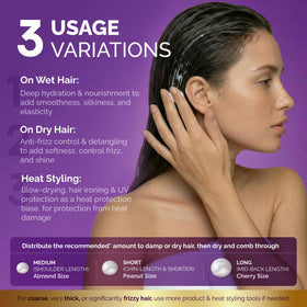 NUTRAHARMONY Hydrating Hair Serum in a bathroom setting