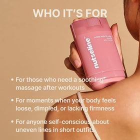 nutseline Slim Fit Gua Sha Serum Stick in a gym bag