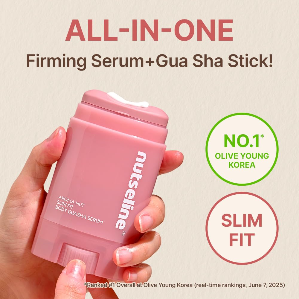 nutseline Slim Fit Gua Sha Serum Stick with packaging