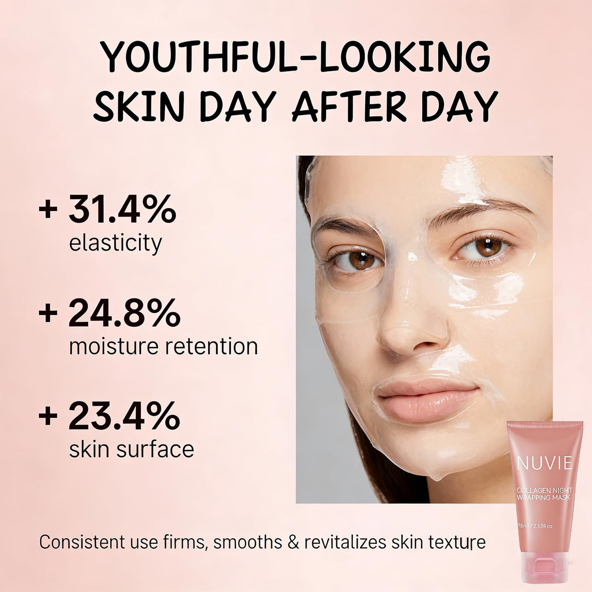 Nuvie Collagen Mask with botanical ingredients