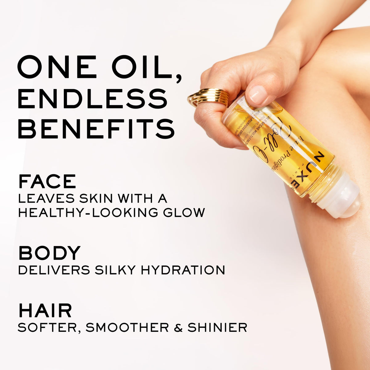 NUXE Huile Prodigieuse Body Oil Roll-On lifestyle scene