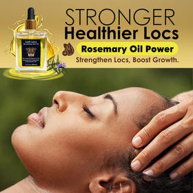 NVLX LABS Rosemary Hair Oil application on textured hair