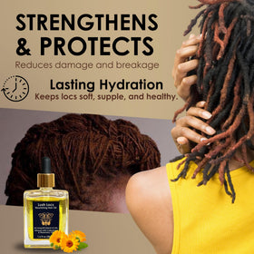 NVLX LABS Rosemary Hair Oil on a wooden surface