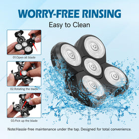 NXPPYY replacement blades installed on Freebird shaver