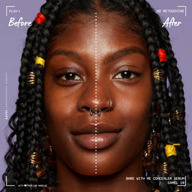 NYX Bare With Me Concealer Serum Camel on skin swatch