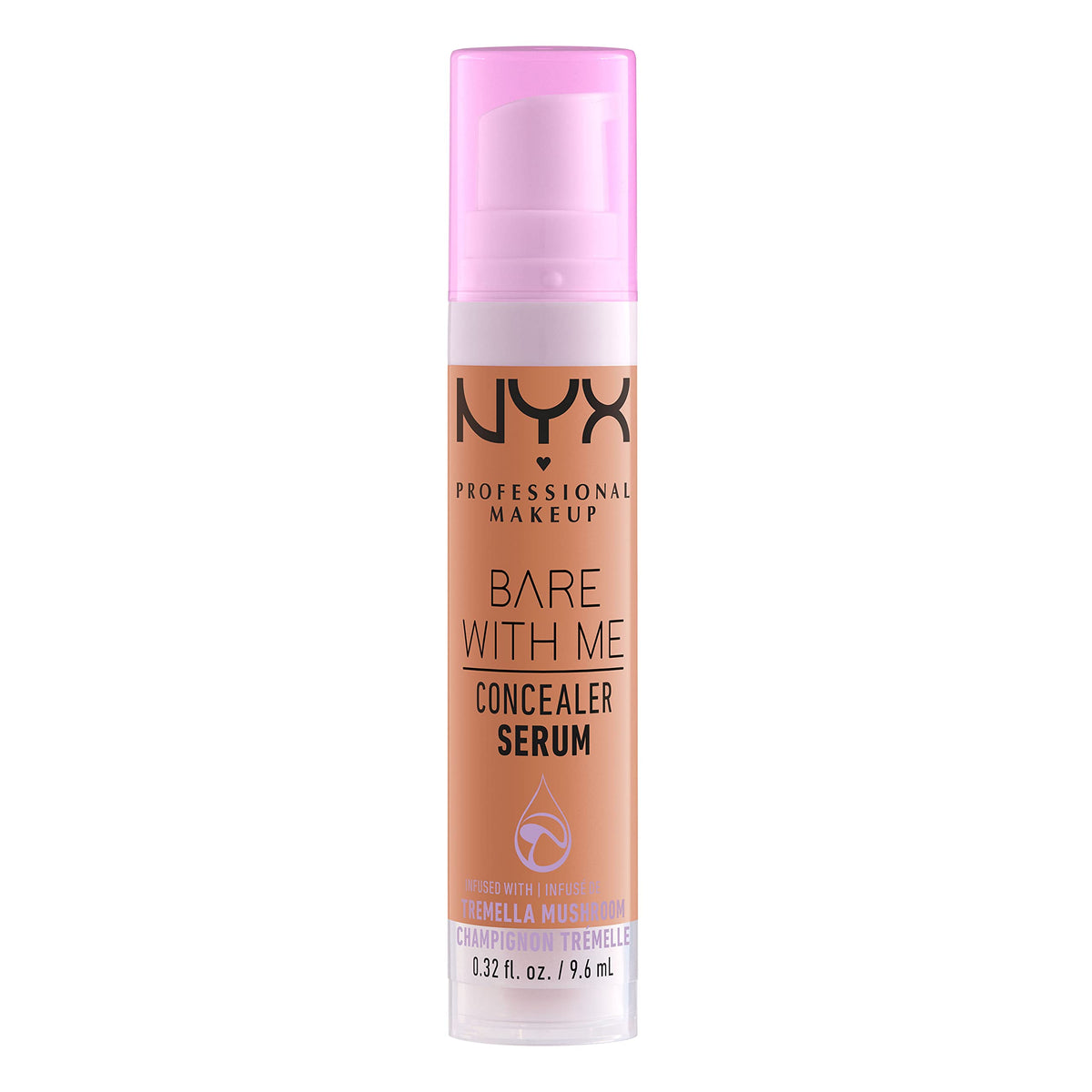 NYX Bare With Me Concealer Serum Caramel texture close-up