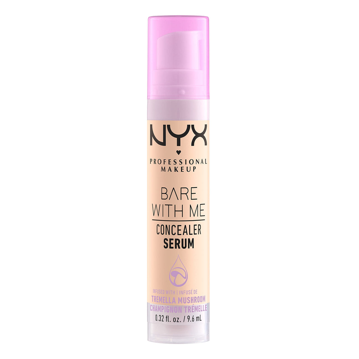 NYX Bare With Me Concealer Serum Fair on a makeup vanity