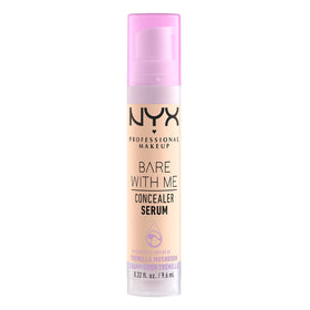 NYX Bare With Me Concealer Serum Fair on a makeup vanity