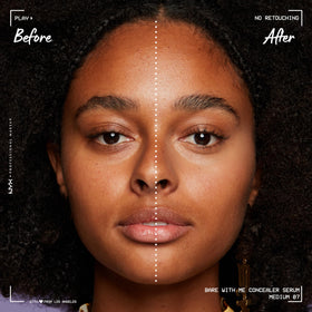 NYX Bare With Me Concealer Serum swatch on skin