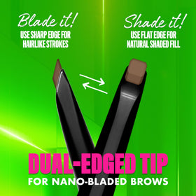 NYX Blade & Shade Brow Pencil with dual-edged tip close-up