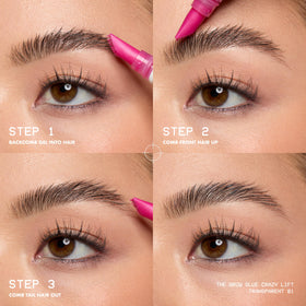NYX Brow Glue Crazy Lift 20g clear gel close-up