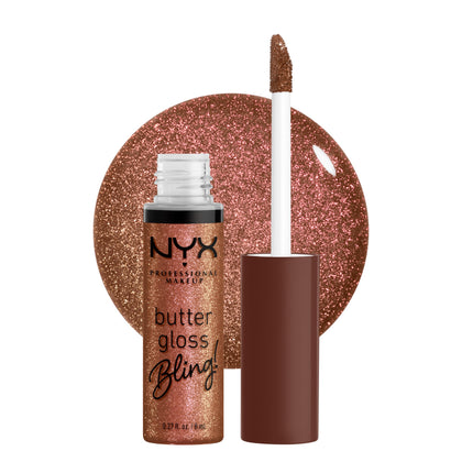 NYX Butter Gloss Bling Hustla front view with shiny finish