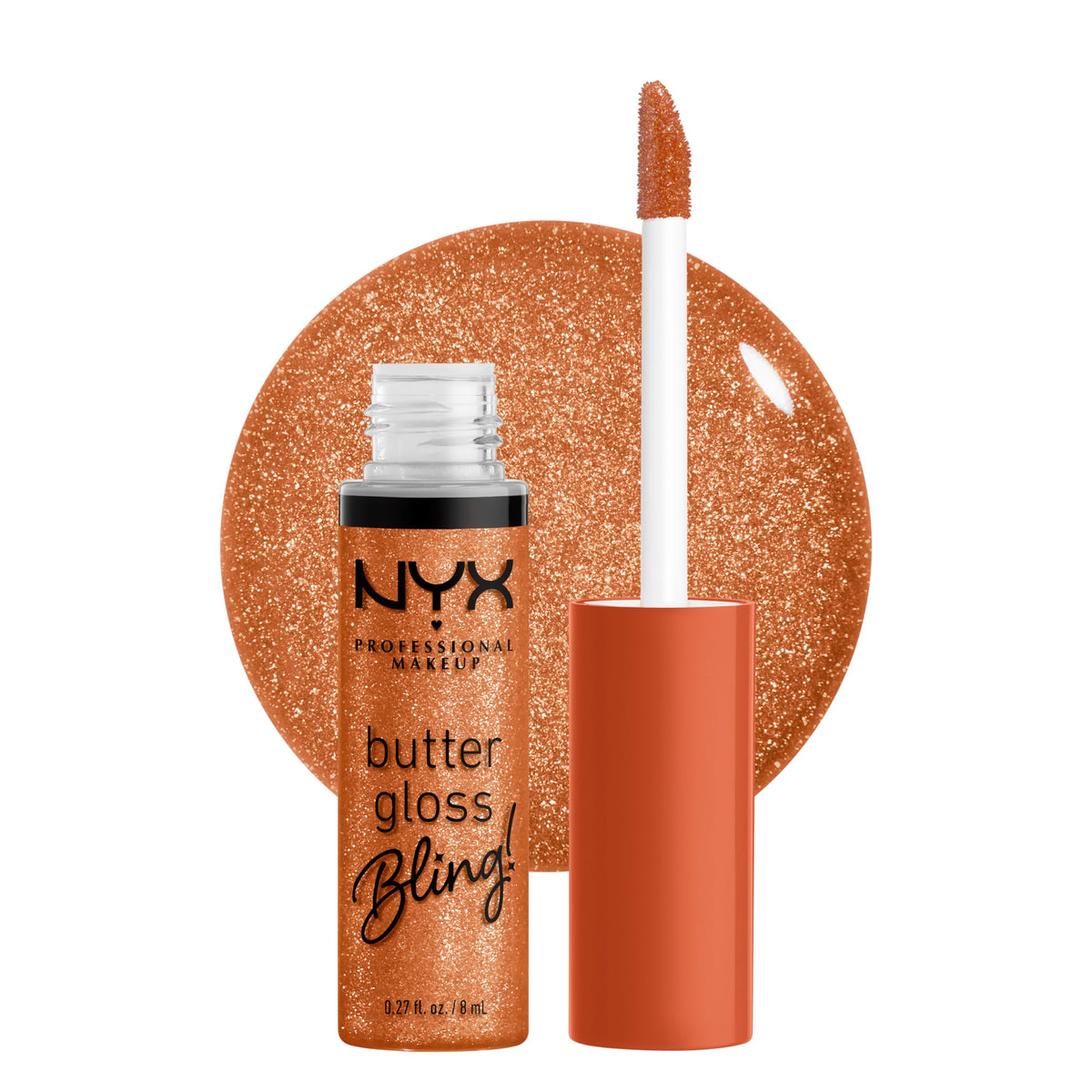 NYX Butter Gloss Bling Lip Gloss front view in packaging
