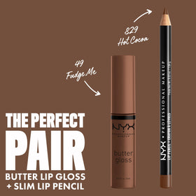 NYX Butter Gloss Brown Sugar applicator close-up