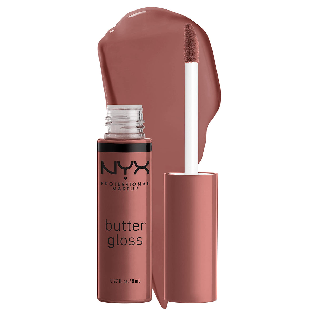 NYX Butter Gloss Brown Sugar front view with packaging