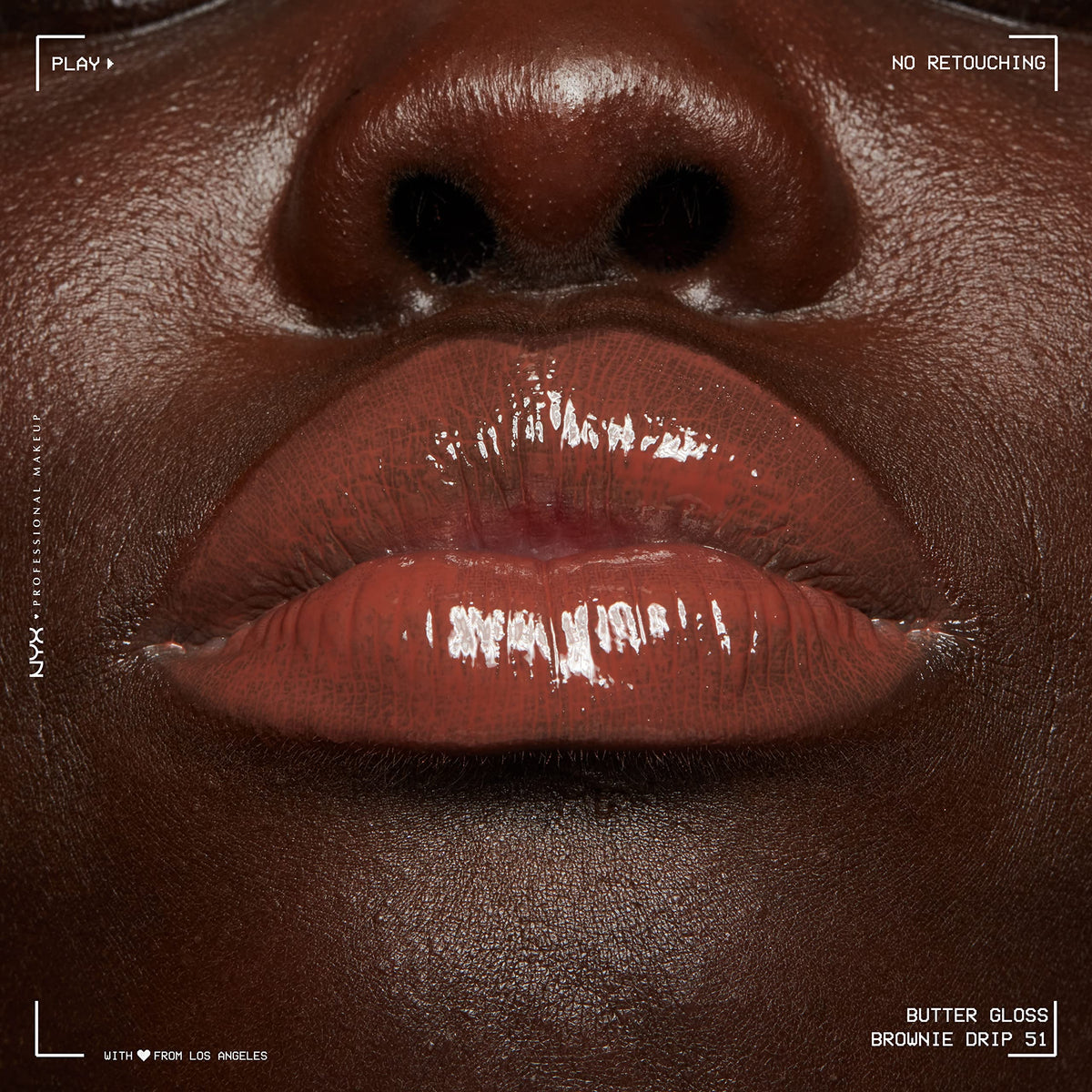 NYX Butter Gloss Brown Sugar with other lip products