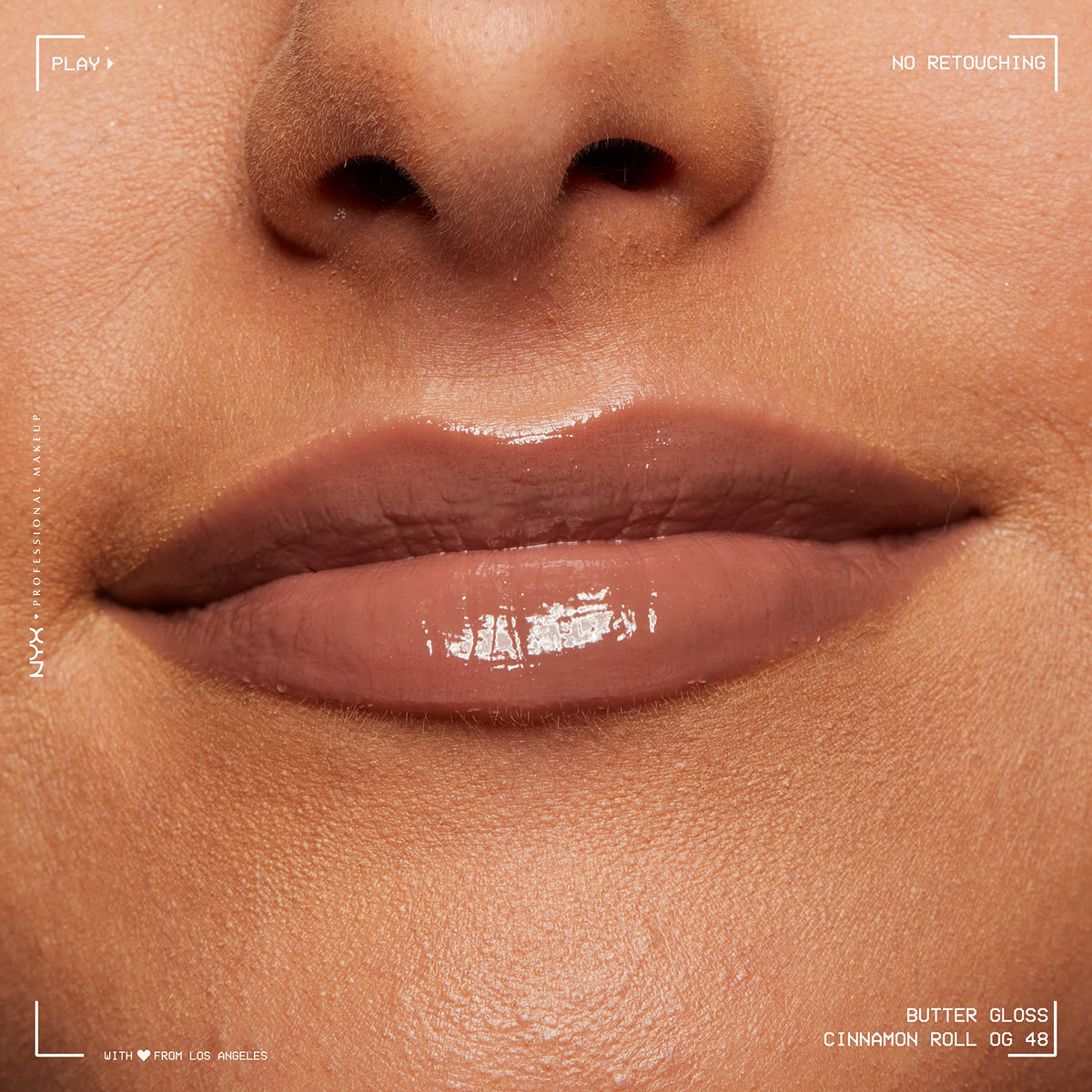 NYX Butter Gloss Brown Sugar with other lip products