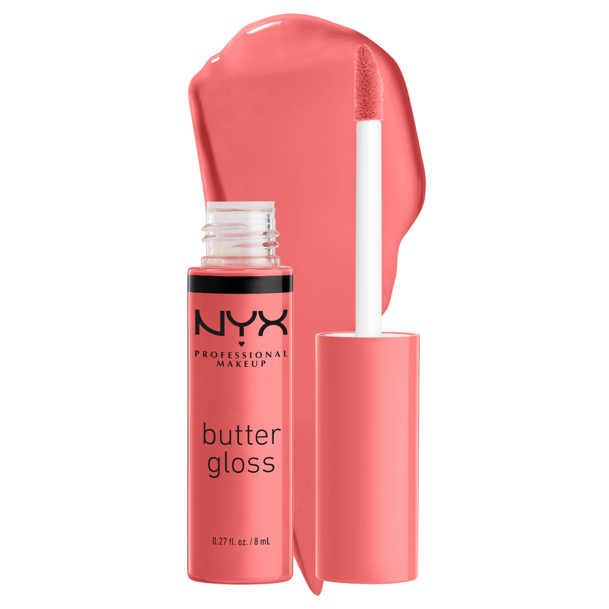 NYX Butter Gloss Creme Brulee front view with packaging