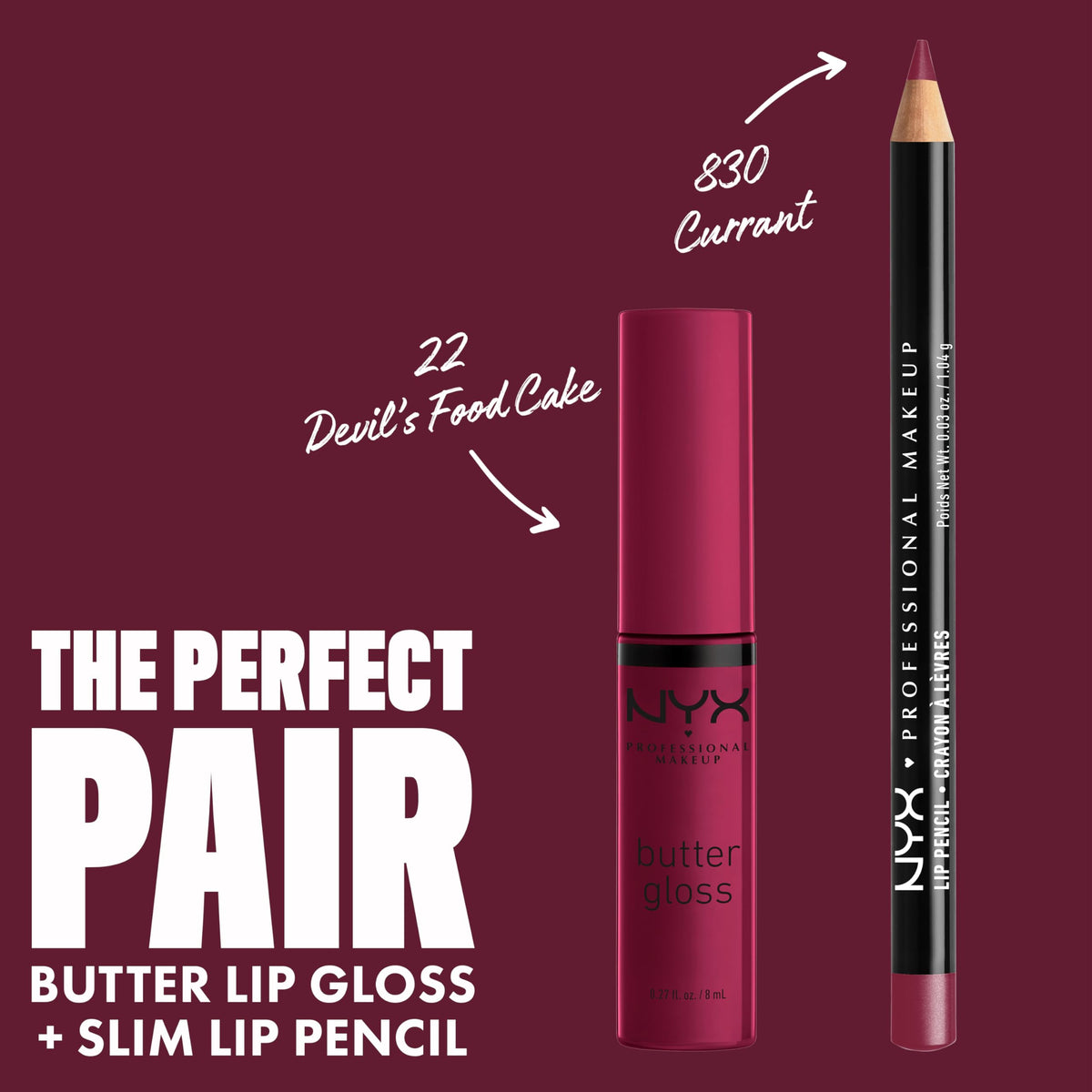 NYX Butter Gloss Devil's Food Cake packaging