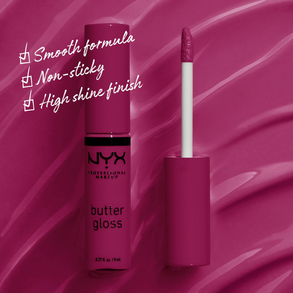 NYX Butter Gloss Devil's Food Cake tube with cap