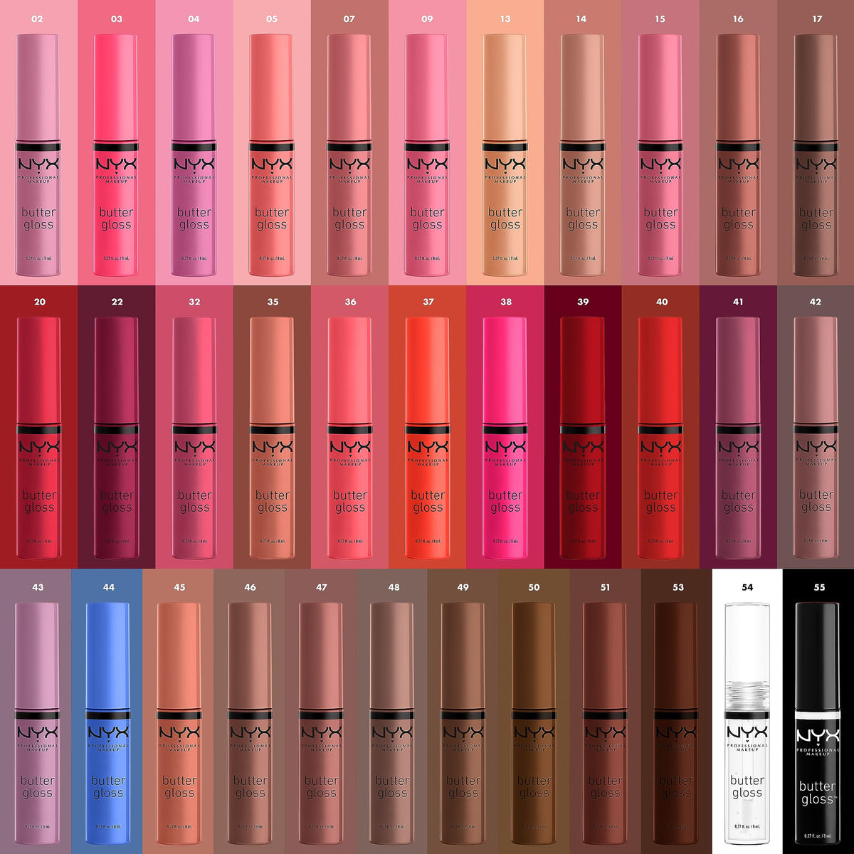 NYX Butter Gloss Licorice in makeup collection